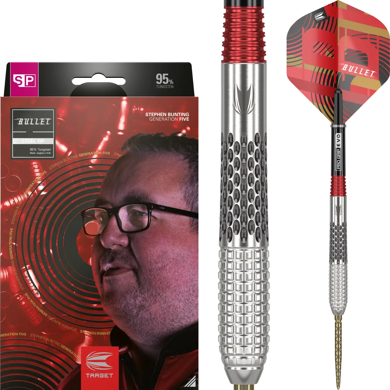 Stephen Buntin GEN 5 Steeldarts neu Allround Dart Swiss Point 